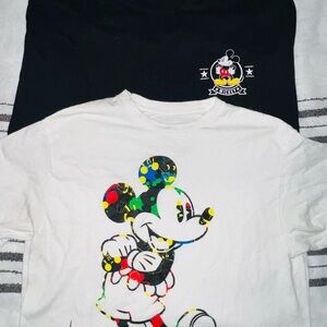 Disney Mickey Mouse Kids T-Shirt - White and Black
